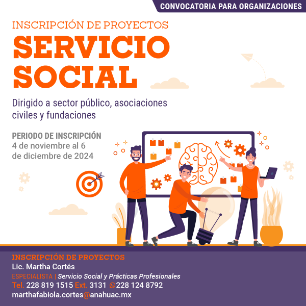Ver en pantalla completa Servicio Social: Convocatoria para Organizaciones