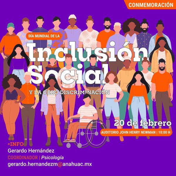Ver en pantalla completa Día Mundial de la Inclusión Social y la Cero Discriminación