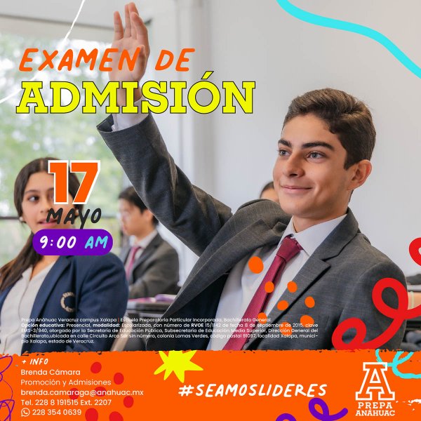 Ver en pantalla completa Examen de Admisión
