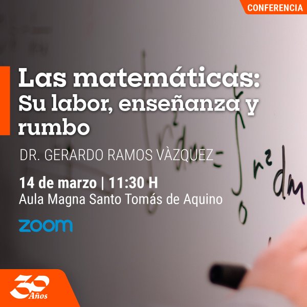 Ver en pantalla completa Las Matemáticas: Su Labor, Enseñanza y Rumbo