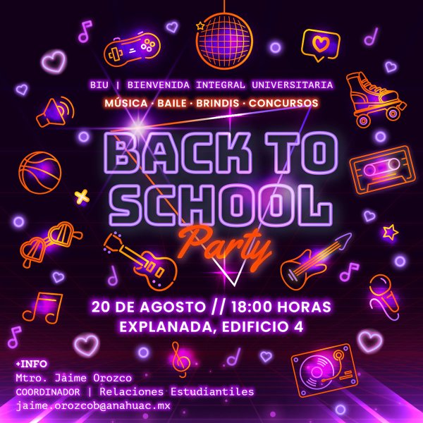 Ver en pantalla completa Back to School Party
