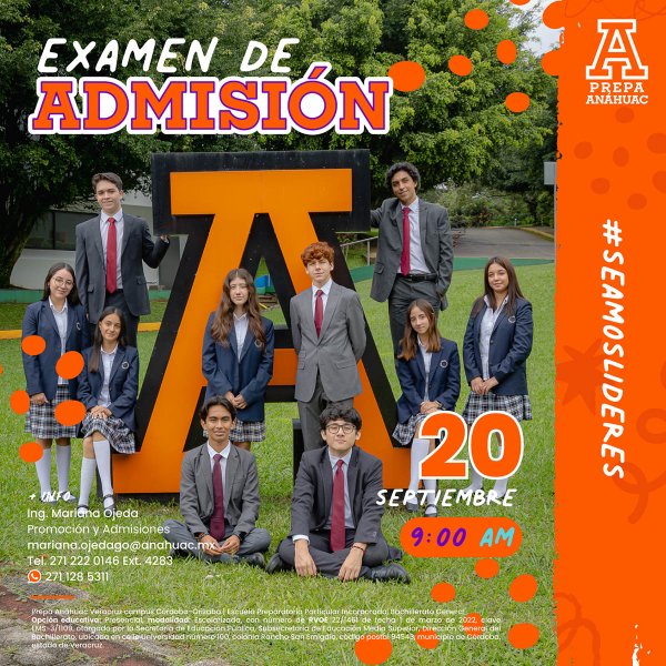 Ver en pantalla completa Examen de Admisión