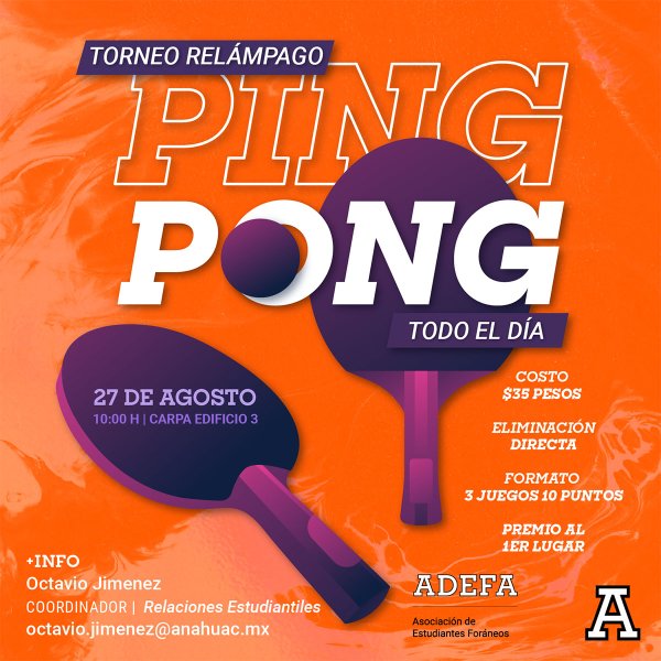 Ver en pantalla completa Torneo Ping Pong by ADEFA