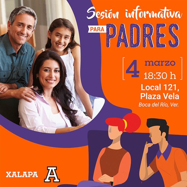 Ver en pantalla completa Sesión Informativa para Padres: Boca del Río