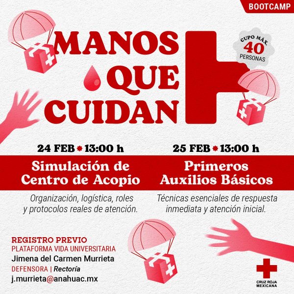Bootcamp Manos que Cuidan: Cruz Roja