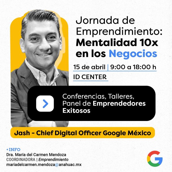 Jornada de Emprendimiento: Mentalidad 10x en los Negocios